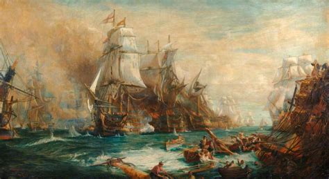 Art Collector: 78 Paintings that Follow Nelson's actions at the Battle of Trafalgar, 21 October ...