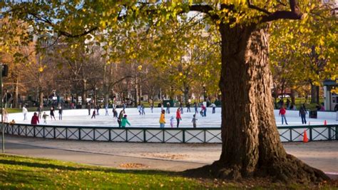 Ice skate on the Boston Common Frog Pond this season