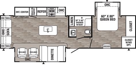 2020 Puma 31-RLQS floor plan - Good Life RV