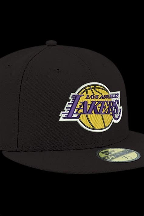 Los Angeles Lakers Black 59FIFTY Fitted Hat - ShopperBoard