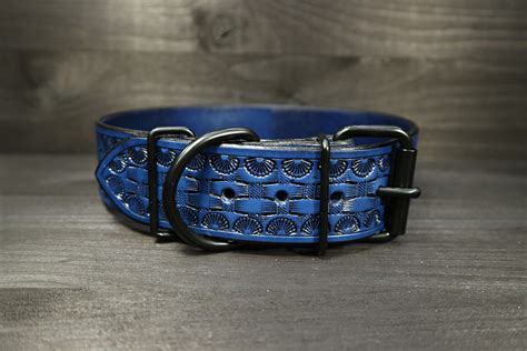 PERSONALIZED LEATHER COLLAR // With name // Personalised leather dog ...