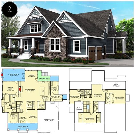 12 Modern Farmhouse Floor Plans - Rooms For Rent blog | Farmhouse floor plans, Modern farmhouse ...