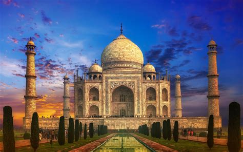 India Taj Mahal three | タージマハル, 旅, 絶景