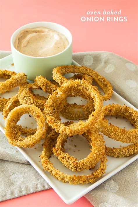 Crispy Oven Baked Onion Rings and Special Sauce - Sarah Hearts