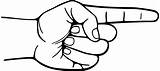 Pointing Finger coloring Page  ColouringPages sketch template