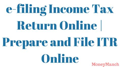 Income Tax Return Online, e-filing, Prepare and File ITR Online