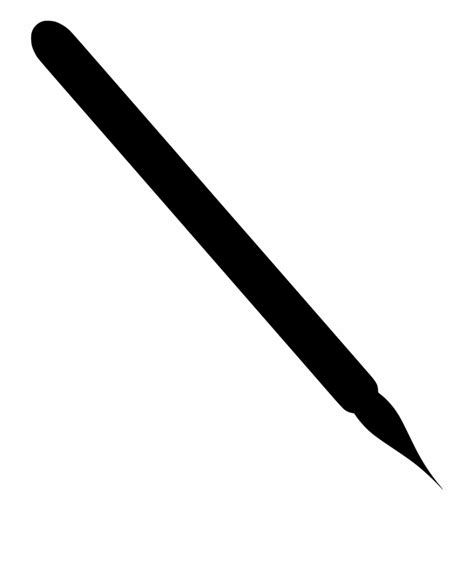 Download Png Silhouette Of A Pen - Clip Art Library