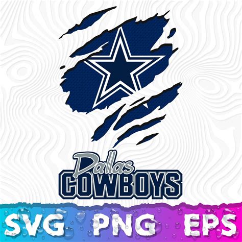 Dallas Cowboys Ripped Logo SVG, Cowboys SVG, Dallas Cowboys | Inspire ...