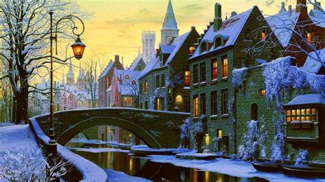 Old Town Winter Wallpapers - Wallpaper Cave