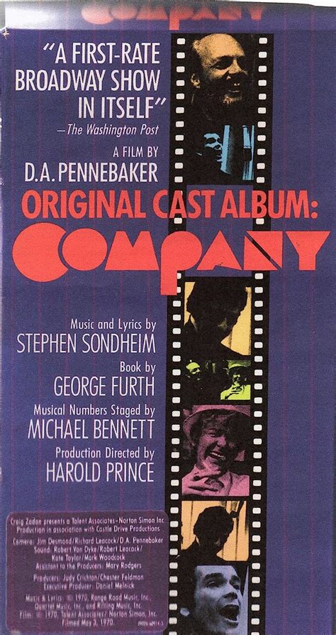 Amazon.com: Company (Original Cast Album) [VHS] : Stephen Sondheim ...