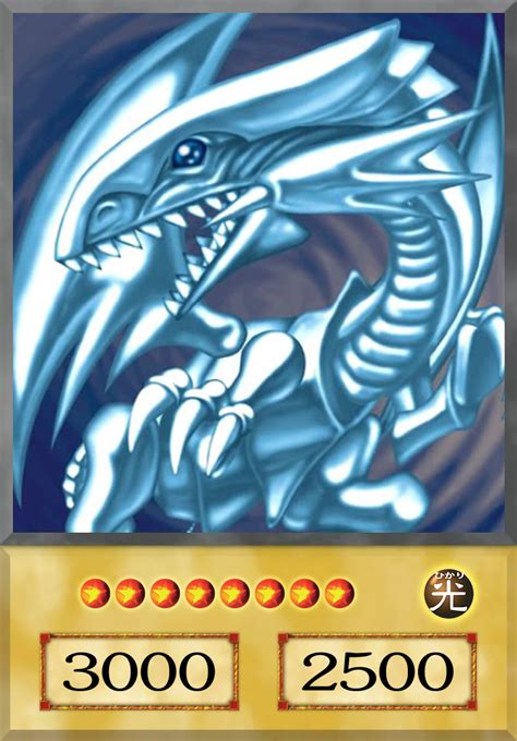 Blue Eyes White Dragon Anime Card