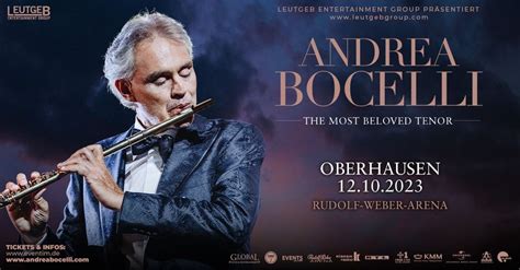 Andrea Bocelli Tour 2023 - Oberhausen, October 12 2023 | Online Event ...