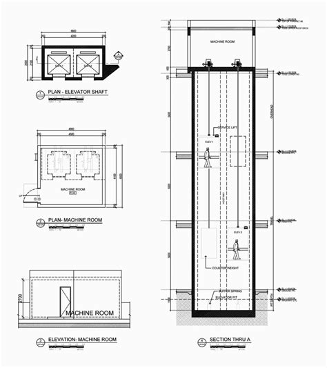 Elevator Plan Drawing at PaintingValley.com | Explore collection of Elevator Plan Drawing