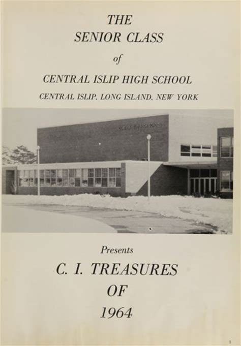 Explore 1964 Central Islip High School Yearbook, Central Islip NY - Classmates