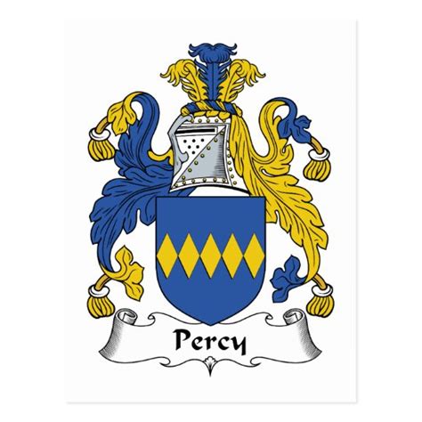 Percy Family Crest Postcard | Zazzle.com