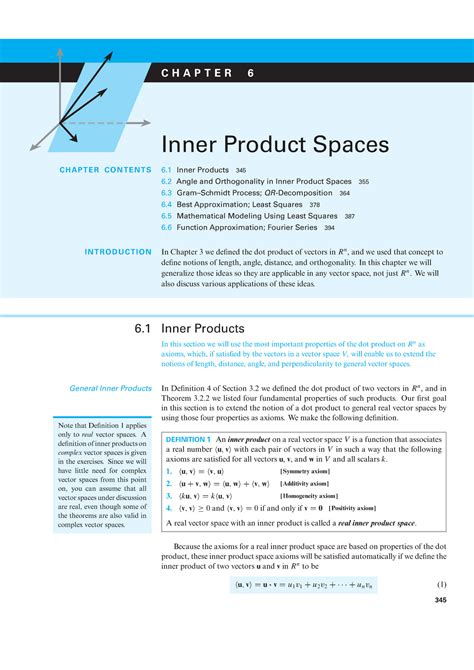 Chapter 06 - Inner Product Spaces - CHAPTER 6 Inner Product Spaces ...