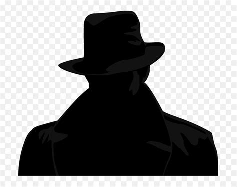 Hat Man Shadow Png - Private Investigator Detective Silhouette, Transparent Png - vhv