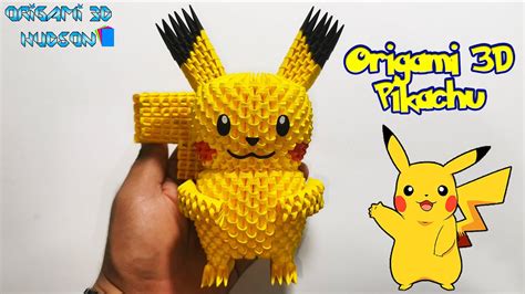 Origami 3D Pikachu - YouTube