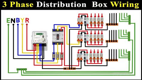 3 Phase Distribution Board Layout and Wiring Diagram / Three phase DB ...