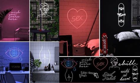 Sims 4 NEON SIGNS SET #3 | Sims 4, Tumblr sims 4, Sims