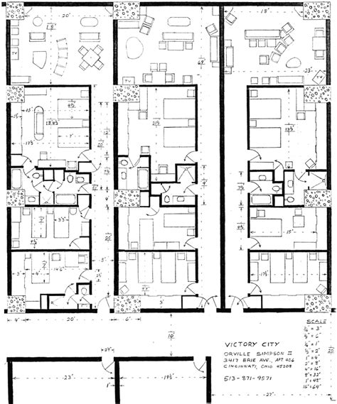 Victory City Tour: Floor Plan of Three-Bedroom Apartments