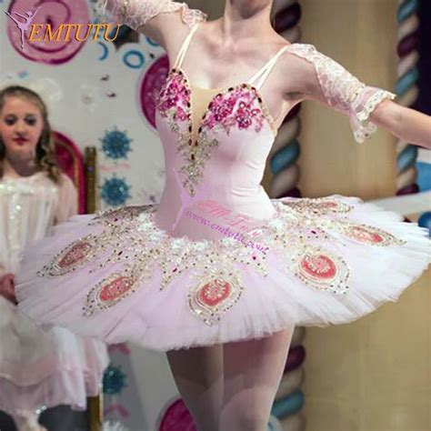 Adult Professional Ballet Tutus Pink Pancake Platter Classical Ballet Costumes Women Nutcracker ...