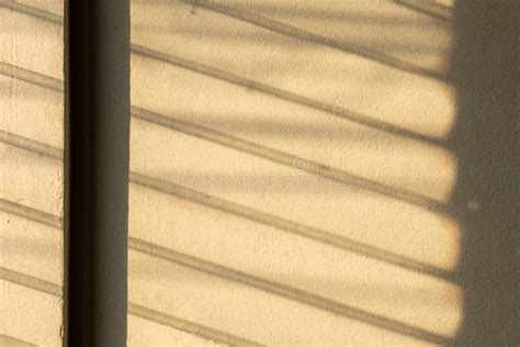 Sunlight Shadow on the Wall from the Louver Window Stock Photo - Image of outline, reflection ...