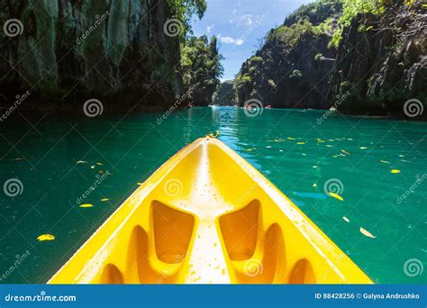 Kayak in Palawan stock photo. Image of island, action - 88428256