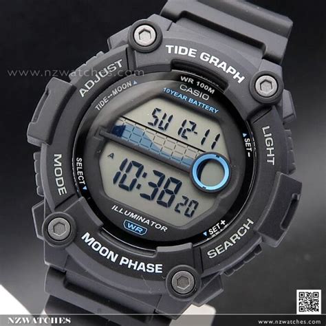 BUY Casio Moon Data Tide graph Digtial Watch WS-1300H-1AV, WS1300H | CASIO Watches Online - NZ ...