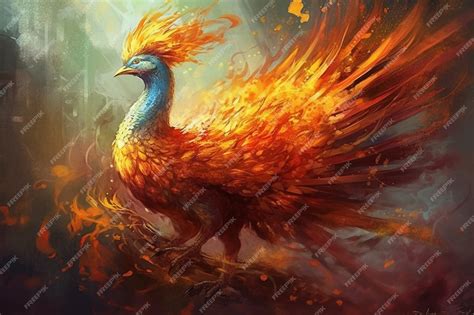 Premium AI Image | The phoenix is a symbol of the fire and the fire.