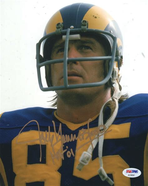 JACK YOUNGBLOOD HAND SIGNED 8x10 COLOR PHOTO HOF 01 LA RAMS LEGEND PSA ...