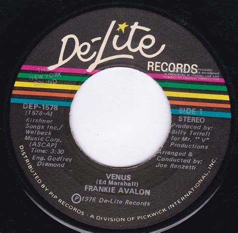 Frankie Avalon – Venus (1976, Vinyl) - Discogs