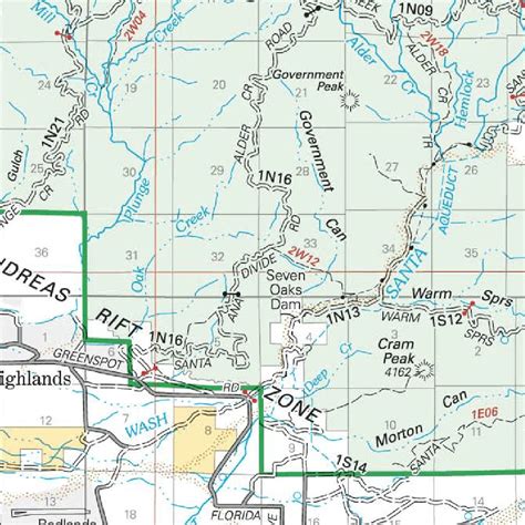 San Bernardino National Forest Visitor Map - North (2009) by US Forest Service R5 | Avenza Maps