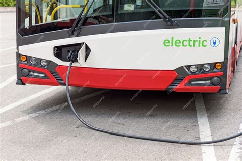 Premium Photo | Electric bus at the charging station