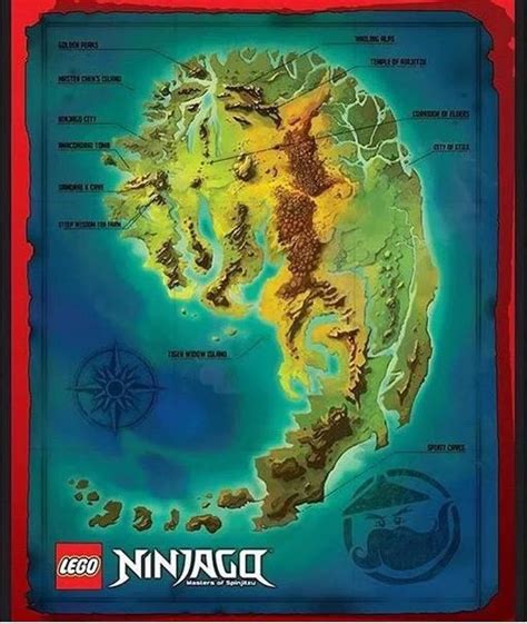 wu cru map of ninjago | Lego ninjago, Lego ninjago minifigures, Ninjago ...