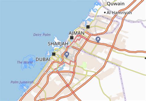 Mapa MICHELIN Al Qusais Industrial Second - mapa Al Qusais Industrial Second - ViaMichelin