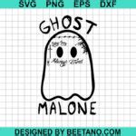 Ghost malone cute SVG, Ghost malone Halloween SVG, cute ghost halloween SVG