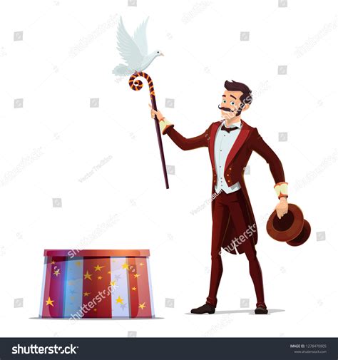 Circus Magician Performing Tricks Top Hat Stock Vector (Royalty Free) 1278470905 | Shutterstock