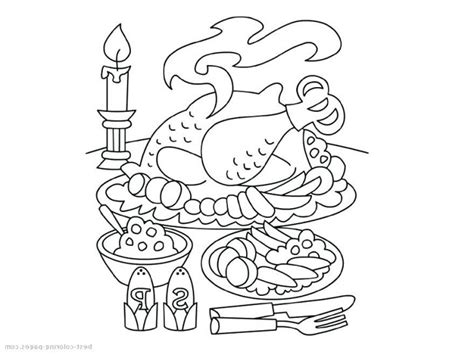 Turkey Dinner Drawing at PaintingValley.com | Explore collection of ...