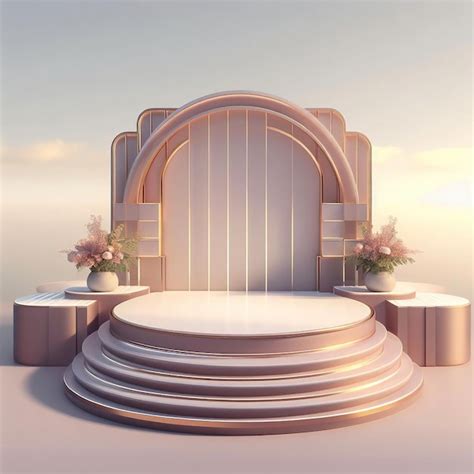 Premium AI Image | Free vector modern design podium for various ...