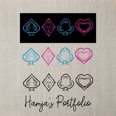 Playing Card Vector Bundle Svg - MasterBundles