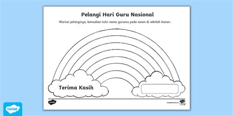 Mewarnai Pelangi Spesial di Hari Guru Nasional - Twinkl