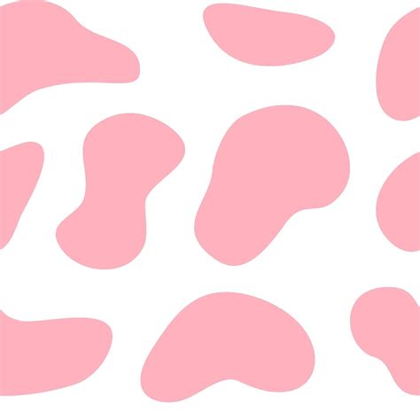 pink and white shapes are arranged in the shape of an animal's paw print