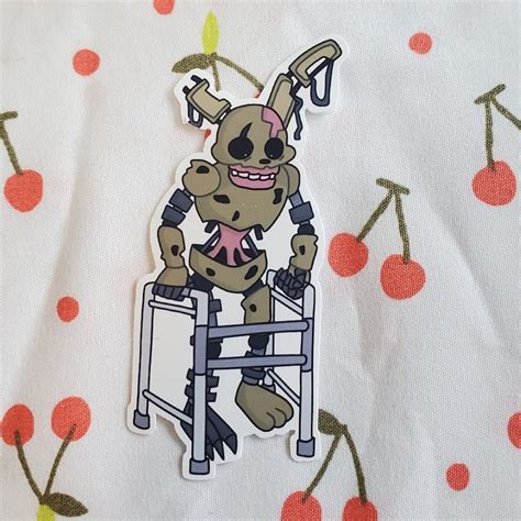 FNAF Security Breach Springtrap Peepaw Sticker | Etsy UK