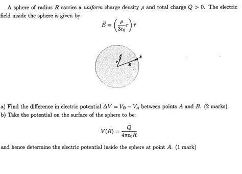 homework and exercises - Electric potential of sphere - Physics Stack Exchange