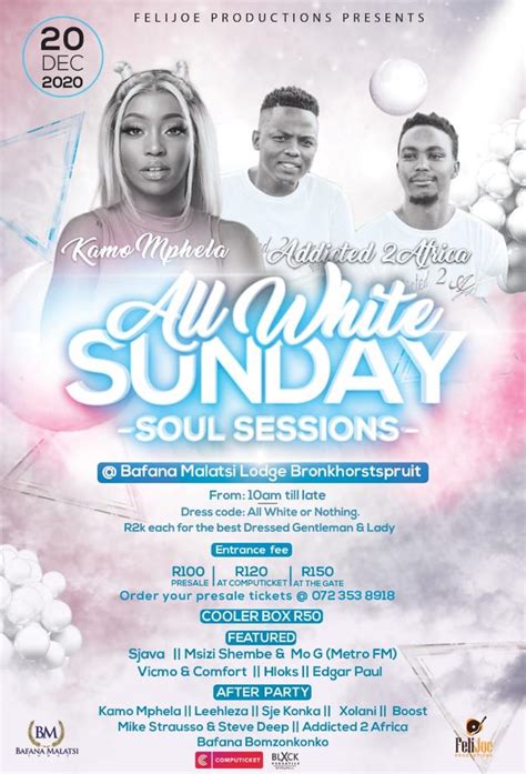 All white Sunday Soul Sessions | Music In Africa