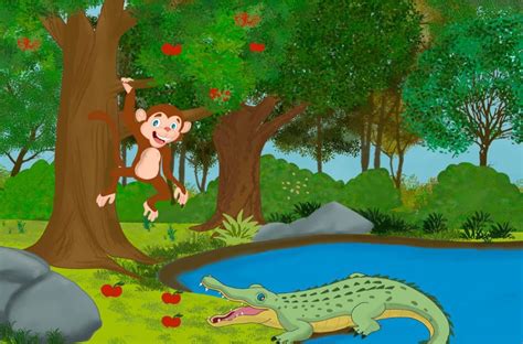 The Monkey and the Crocodile | All Time Short Stories