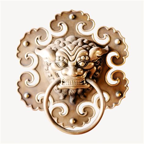 Lion door knocker, isolated image | Free Photo - rawpixel