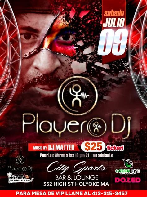 DIRECTAMENTE DESDE PUERTO RICO " DJ PLAYERO " EN VIVO ! HOLYOKE MASSACHUSETTS | Tickeri ...