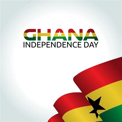 vector graphic of Ghana independence day good for Ghana independence ...